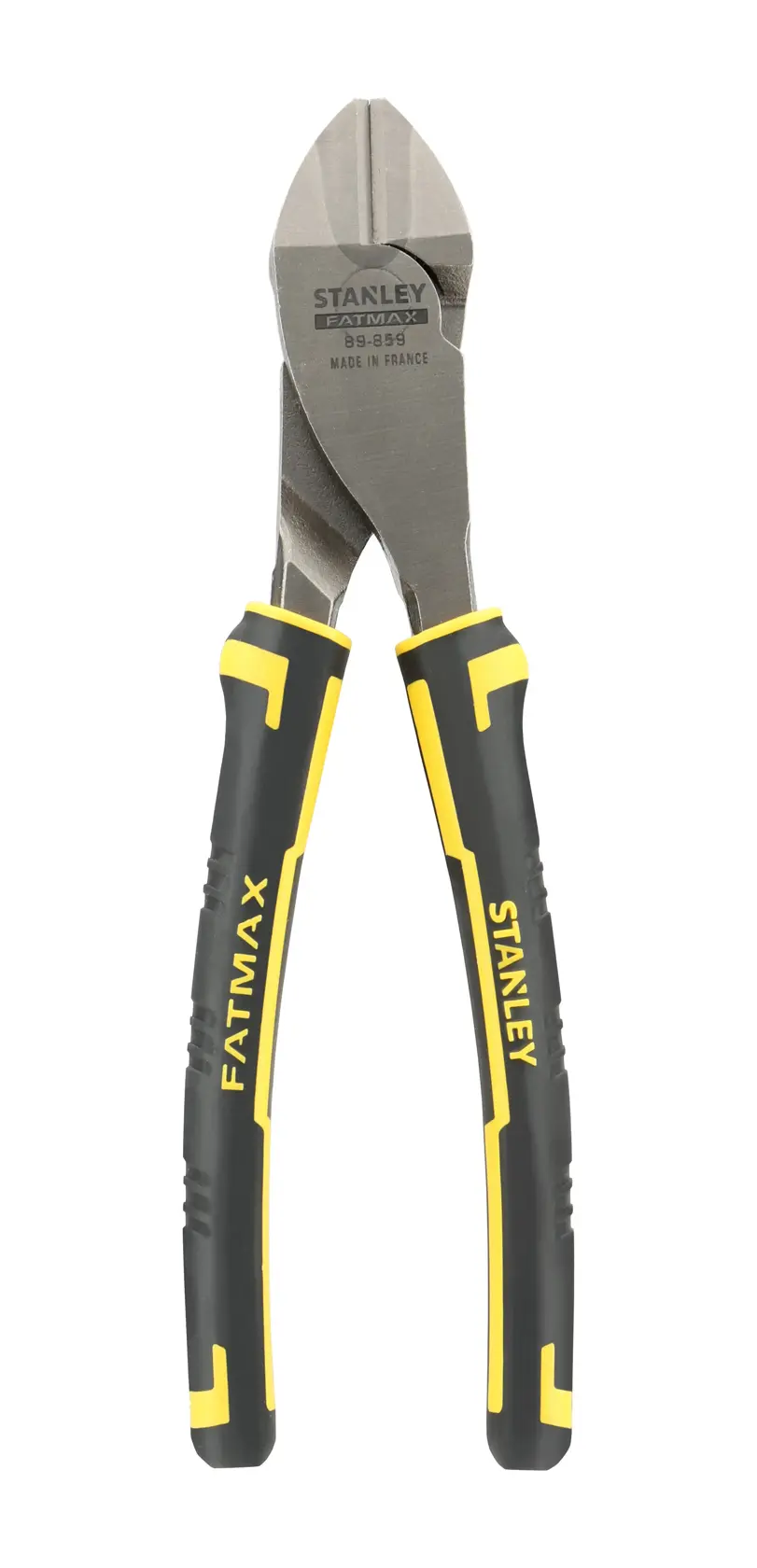 Stanley FatMax Seitenschneider mit schwarzen und gelben Griffen, Modell 0-89-859.