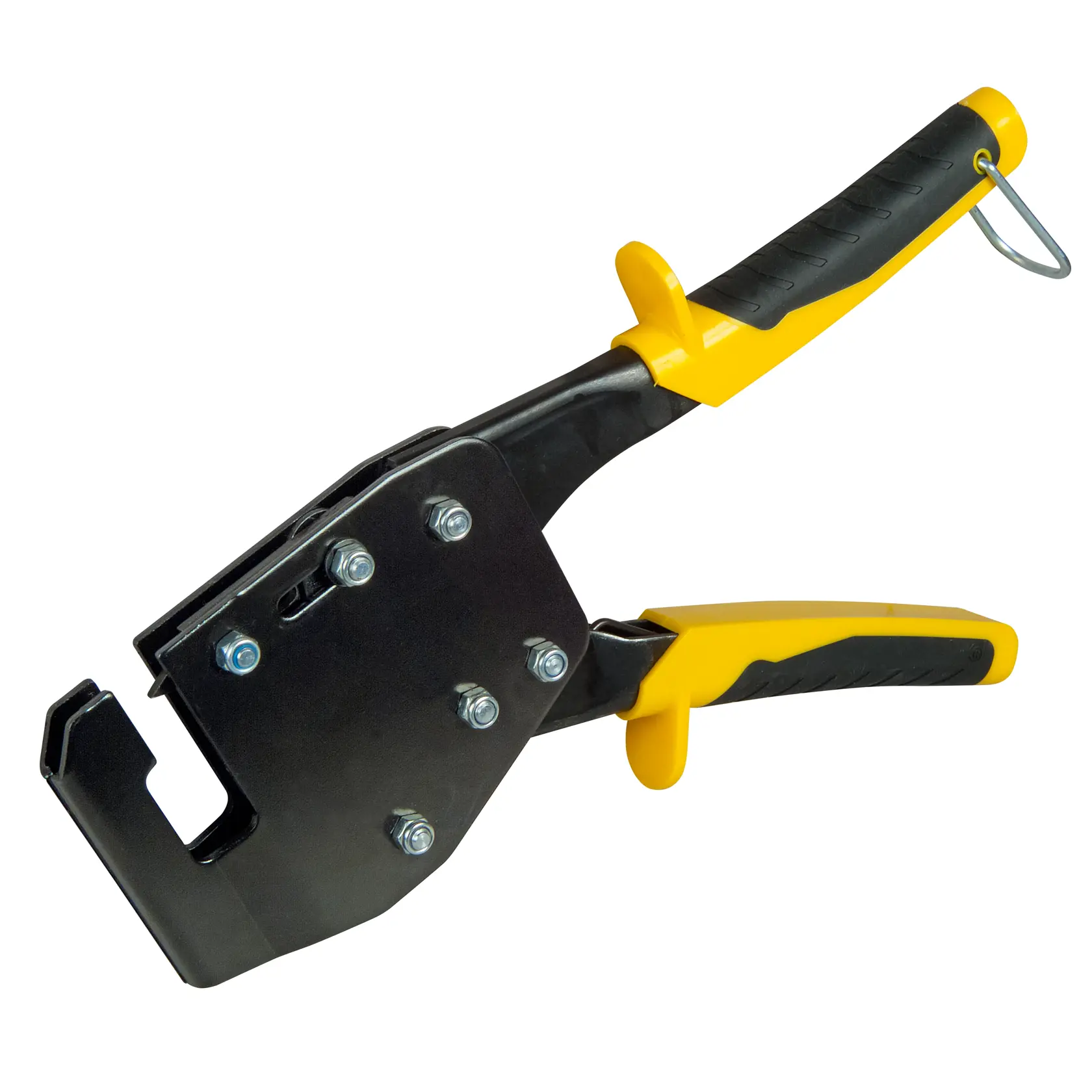 Stanley Blechlocher mit gelb-schwarzen Griffen, geeignet für professionelle Metallbearbeitung.