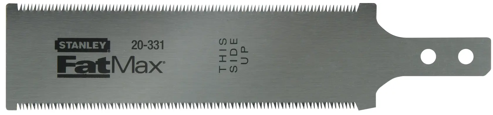 Stanley FatMax Ersatzsägeblatt, SKU 3-20-331, Metall mit beidseitigen Zähnen für Holzarbeiten.