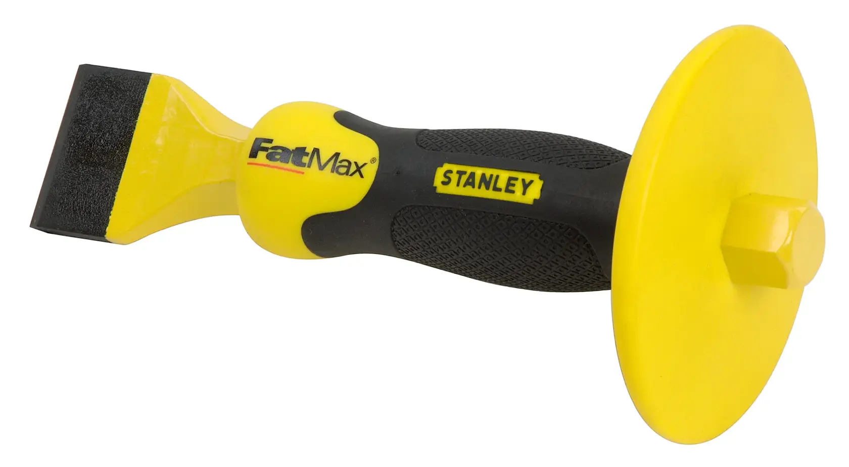 STANLEY 4-18-333 Handmeißel mit gelb-schwarzem Griff, Seitenansicht auf weißem Hintergrund.