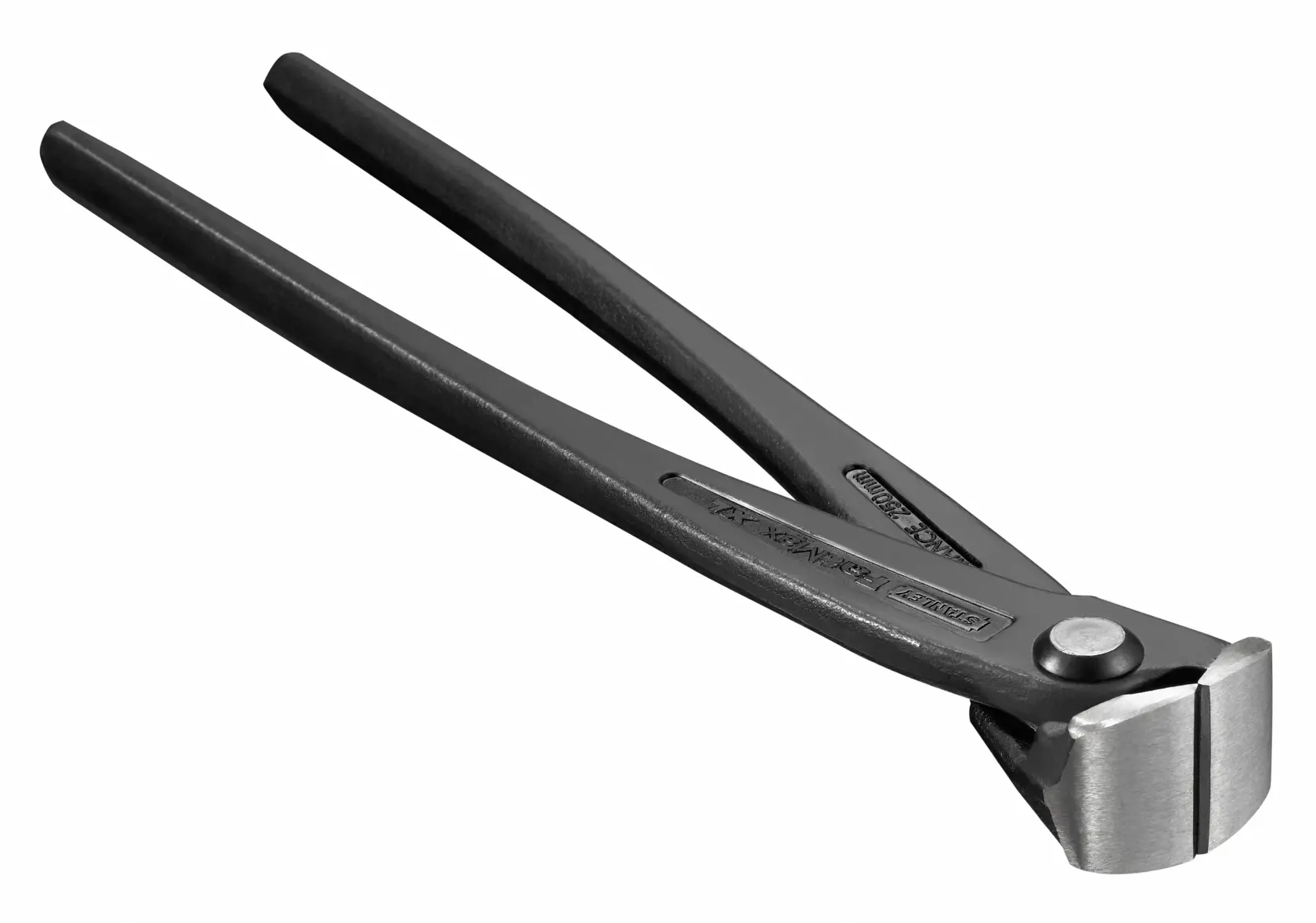STANLEY 4-95-098 Endschneider aus schwarzem Stahl, Seitenansicht, auf weißem Hintergrund.