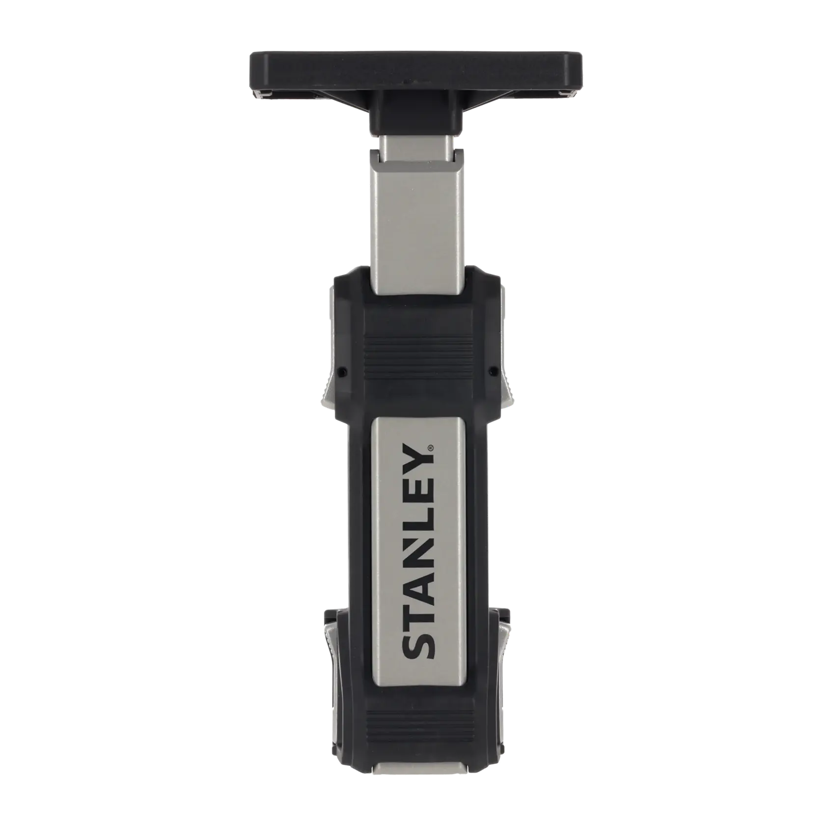 STANLEY FMHT83554 verstellbare Stützstange, schwarz und silber, Frontansicht vor weißem Hintergrund.