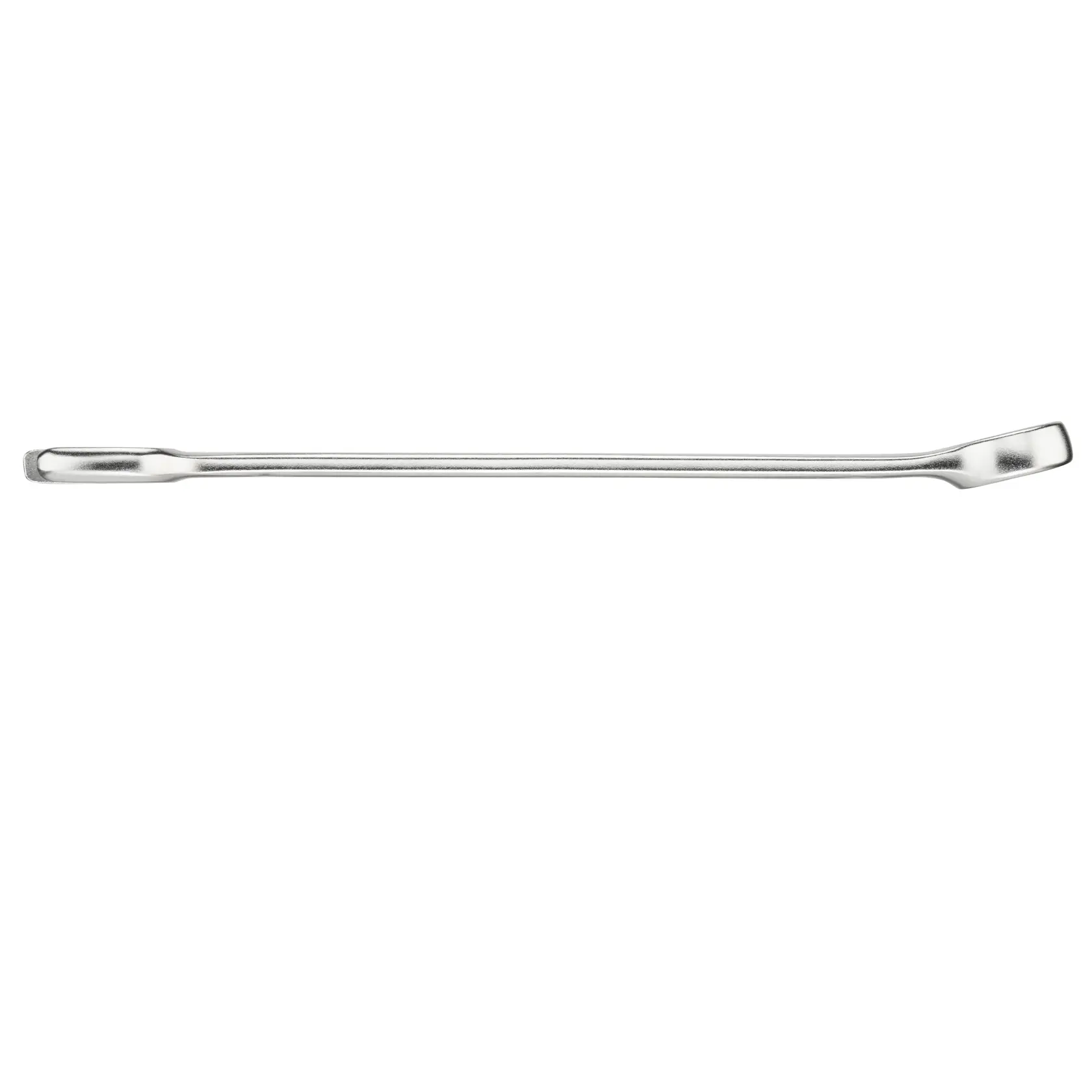 STANLEY FMMT13036-0 steel pry bar, straight view, silver finish, hand tool on white background.