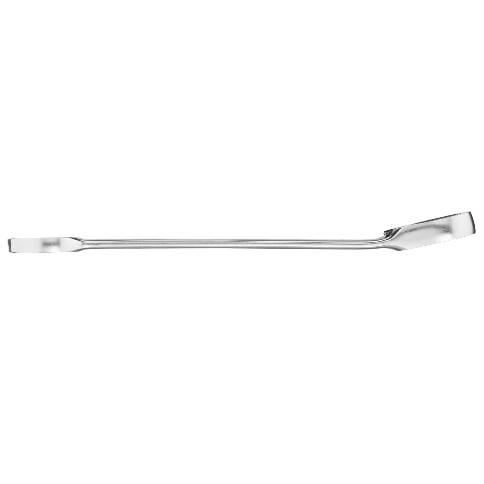 Foto der flachen Brechstange STANLEY FMMT13094-0 aus silbernem Metall, Seitenansicht, weißer Hintergrund.