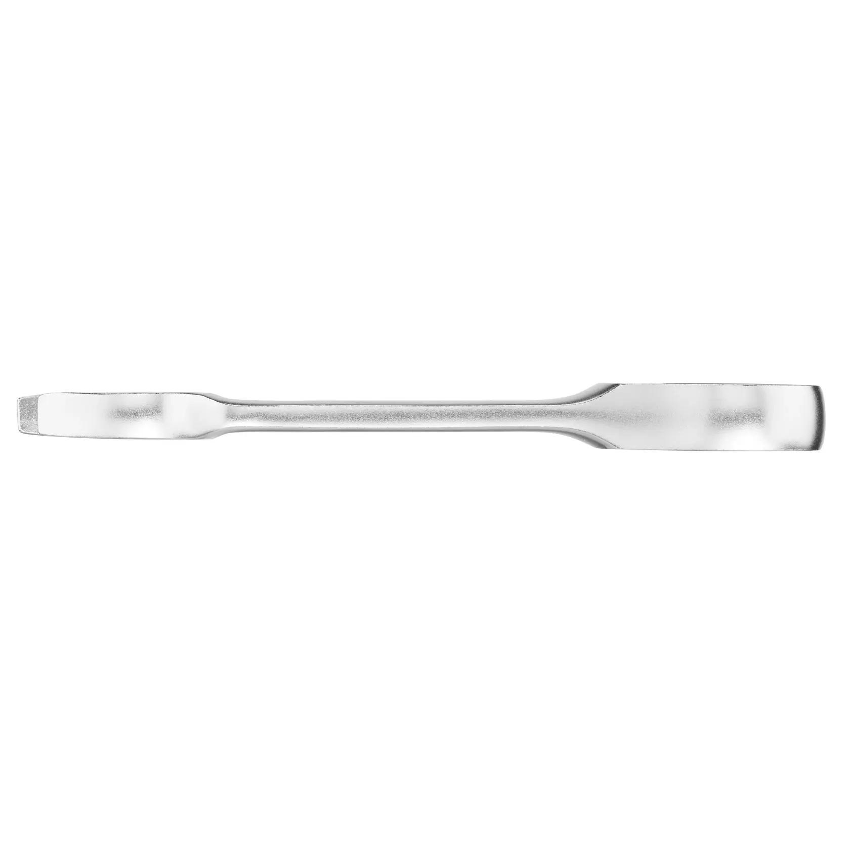 STANLEY FMMT13112-0 double ended flat pry bar, silver metallic finish, top angle on white background.