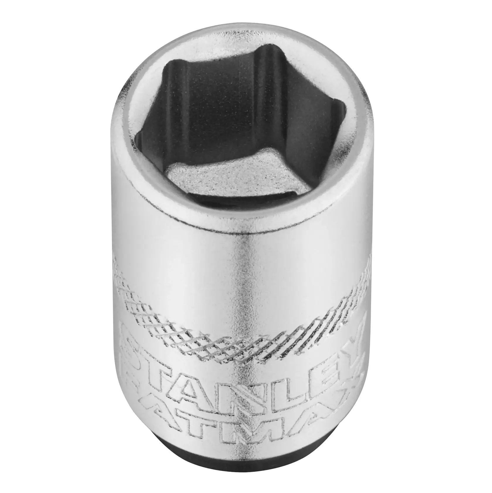 STANLEY FMMT17196-0 Chrom-Steckschlüssel, Fotografie, Vorderansicht auf weißem Hintergrund.