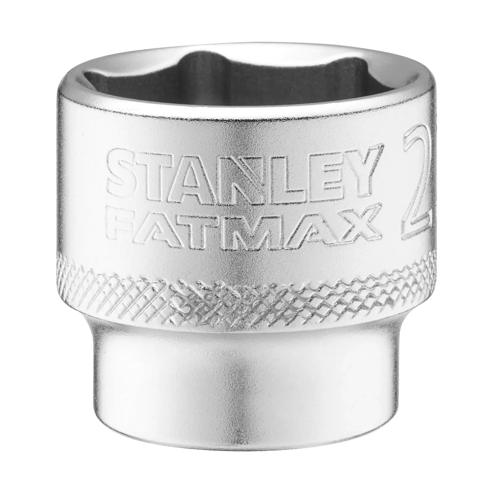 STANLEY FMMT17223-0 Chrom-Steckschlüssel, mit STANLEY FATMAX Logo graviert, Fotografie, Frontansicht.