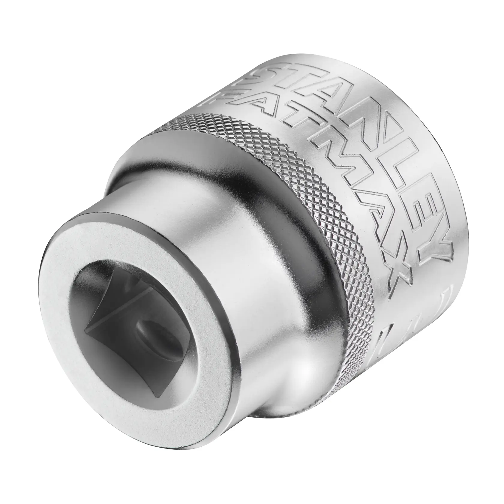 STANLEY FMMT17245-0 silberne Stecknuss Fotografie, Nahaufnahme auf weißem Hintergrund