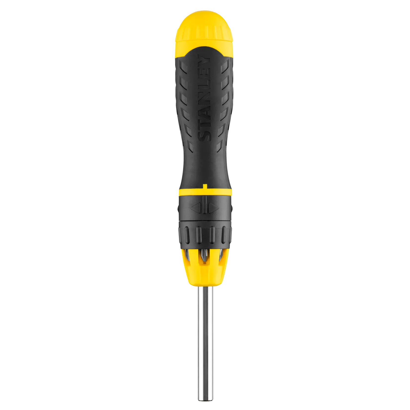 Stanley Schraubendreher in Schwarz und Gelb mit ergonomischem Griff für Präzisionsarbeiten.