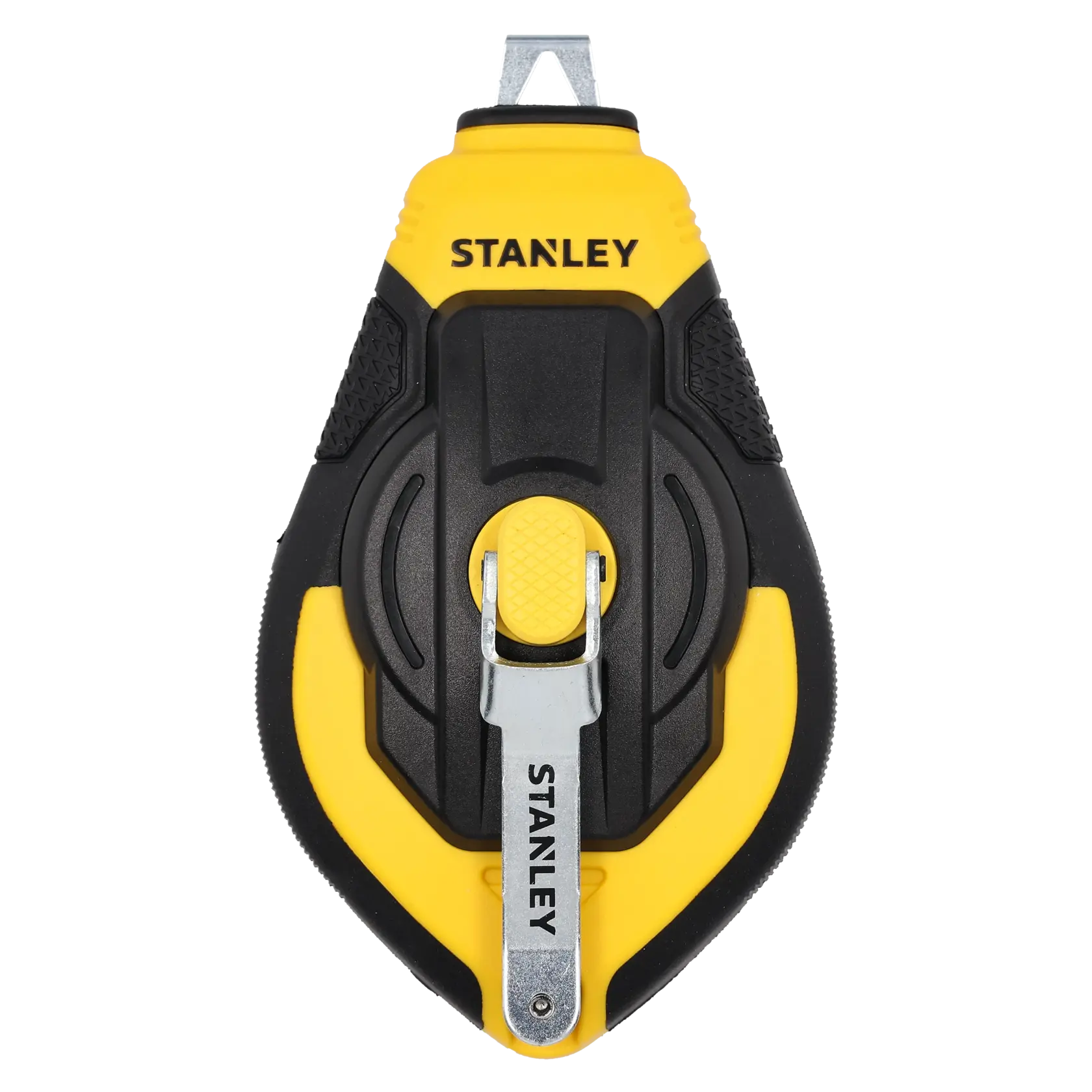 STANLEY STHT47311-0 Schlagschnurrolle, gelb und schwarz, Vorderansicht auf weißem Hintergrund.