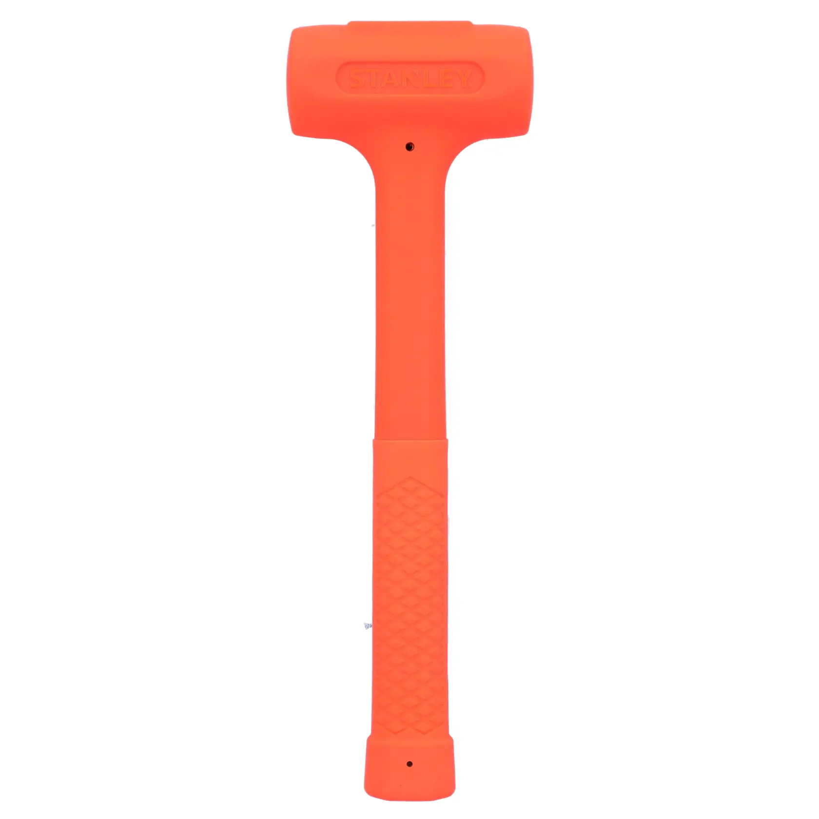STANLEY STHT57530-0 oranger Schonhammer mit strukturiertem Griff, Produktfoto auf weißem Hintergrund.