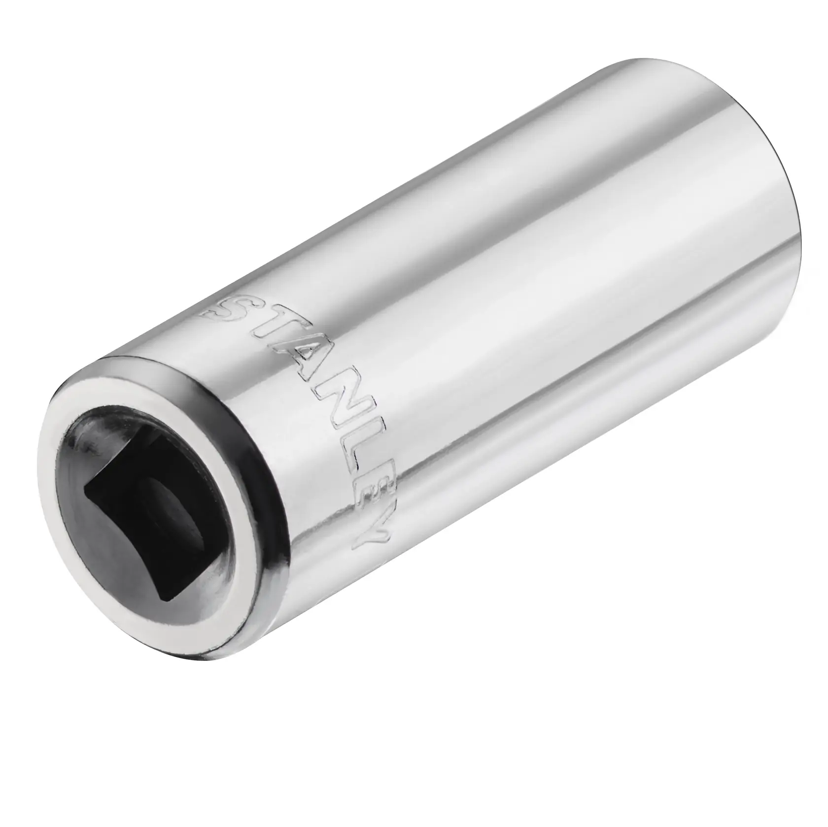 STANLEY STMT86116-0 Chrom-Steckschlüssel, zylindrisch, Seitenansicht, eingeprägte Marke