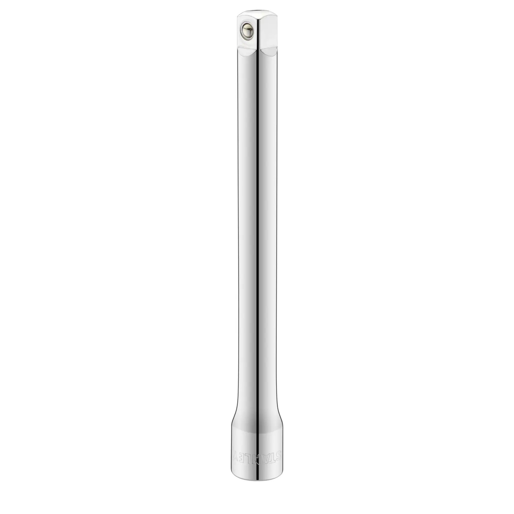STANLEY STMT86207-0 Verlängerungsstab aus Chrom, aufrecht vor weißem Hintergrund fotografiert.