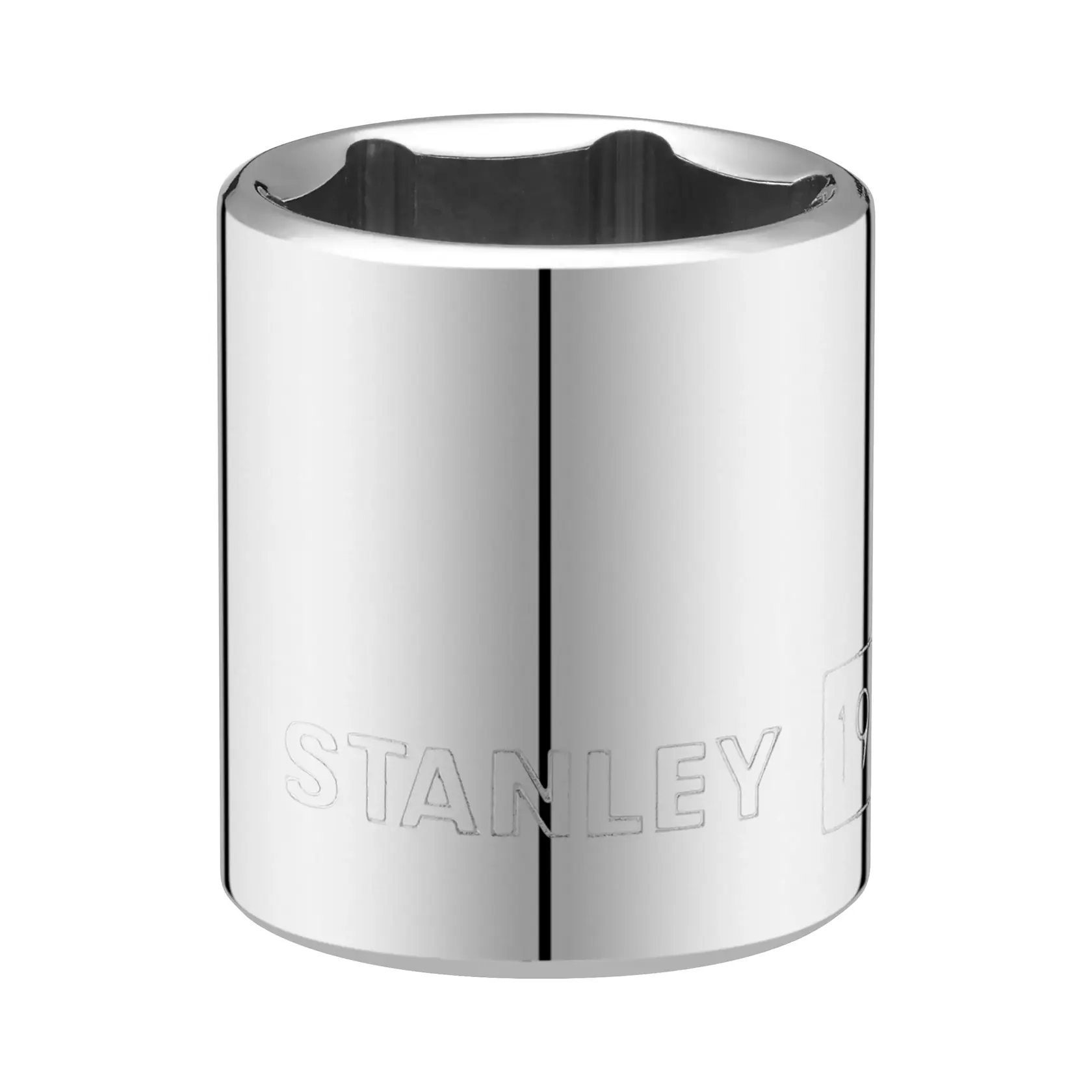 STANLEY STMT86314-0 Chrom-Steckschlüsseleinsatz, Produktfotografie auf weißem Hintergrund.