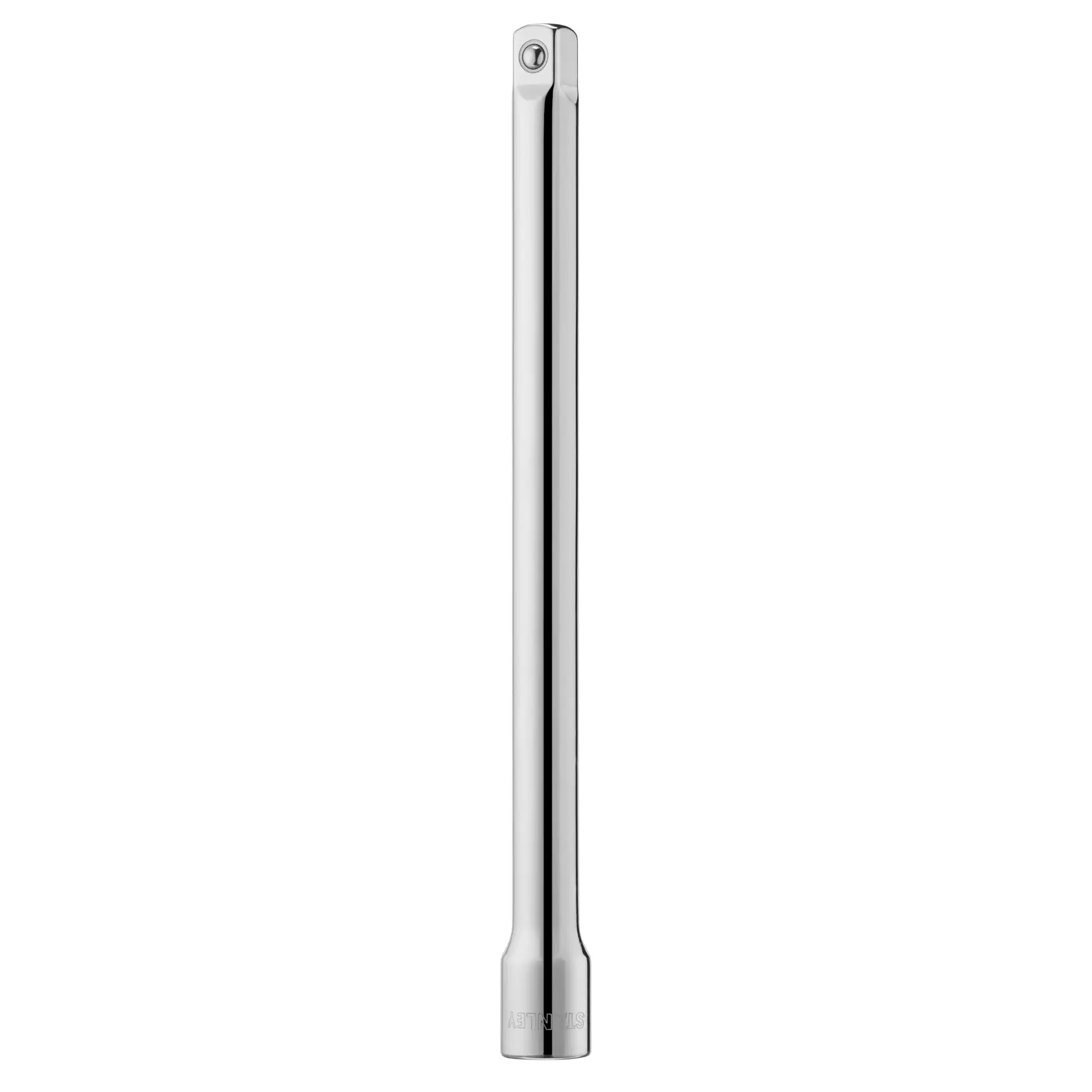 STANLEY STMT86407-0 chrome socket extension bar, tool category, front angle on white background.