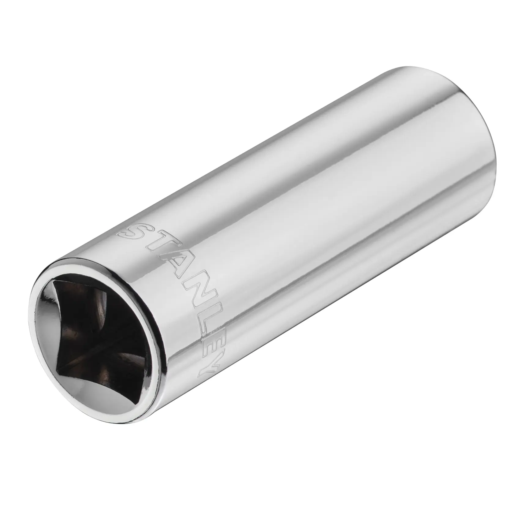 STANLEY STMT88993-0 Chrom-Tiefsteckschlüssel, Seitenansicht Foto, Zubehör für Ratschen.